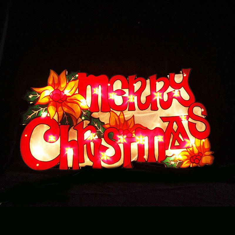 MERRY CHRISTMAS PVC窗口灯